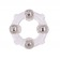 Эрекционное кольцо с 4 бусинами MENZSTUFF STUD RING CLEAR - Dream Toys - в Ростове-на-Дону купить с доставкой
