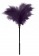 Пластиковая метелочка с фиолетовыми пёрышками Small Feather Tickler - 32 см. - Blush Novelties - купить с доставкой в Ростове-на-Дону