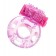 Розовое эрекционное виброкольцо из эластичного геля - Toyfa Basic - в Ростове-на-Дону купить с доставкой
