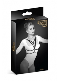 Черная упряжь на грудь Laura - Bijoux Pour Toi - купить с доставкой #SOTBIT_REGIONS_UF_V_REGION_NAME#