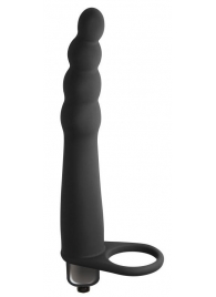 Черная вибронасадка для двойного проникновения Bramble - 16,5 см. - Lola Games - купить с доставкой в Ростове-на-Дону
