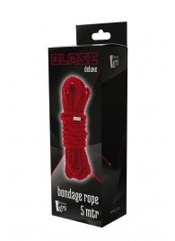 Красная веревка для шибари DELUXE BONDAGE ROPE - 5 м. - Dream Toys - купить с доставкой в Ростове-на-Дону
