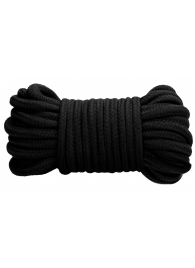 Черная веревка для связывания Thick Bondage Rope -10 м. - Shots Media BV - купить с доставкой в Ростове-на-Дону