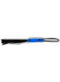 Черный флогер с синей ручкой - 28 см. - Джага-Джага - купить с доставкой в Ростове-на-Дону