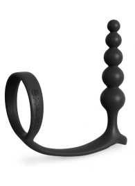 Черная анальная цепочка с эрекционным кольцом Ass-gasm Cockring Anal Beads - Pipedream - #SOTBIT_REGIONS_UF_V_REGION_NAME# купить с доставкой