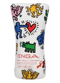 Мастурбатор-туба Keith Haring Soft Tube CUP - Tenga - в Ростове-на-Дону купить с доставкой