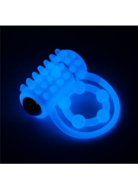 Голубое, светящееся в темноте виброкольцо Lumino Play Vibrating Penis Ring - Lovetoy - в Ростове-на-Дону купить с доставкой