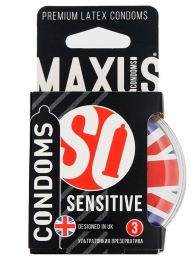 Ультратонкие презервативы в пластиковом кейсе MAXUS AIR Sensitive - 3 шт. - Maxus - купить с доставкой в Ростове-на-Дону