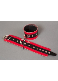 Красные лакированные наручники с клёпками - Подиум - купить с доставкой в Ростове-на-Дону