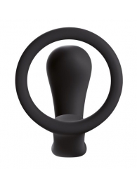 Чёрное эрекционное кольцо с анальной пробкой Bootie Ring - Fun Factory - в Ростове-на-Дону купить с доставкой