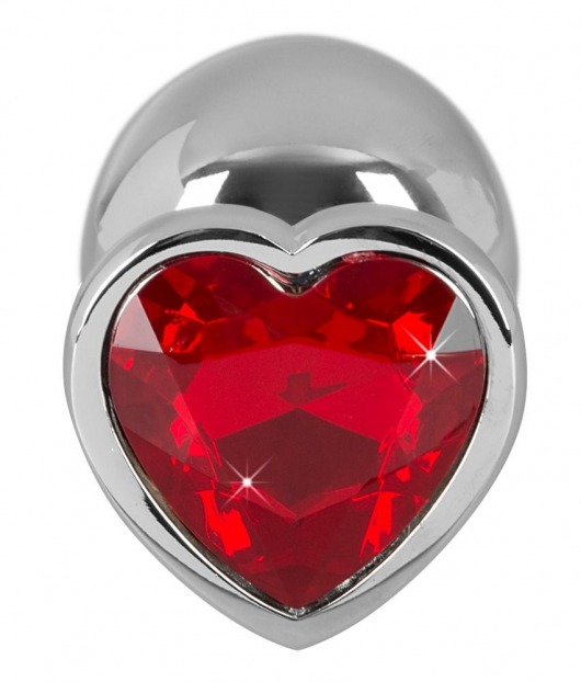 Большая алюминиевая пробка с красным кристаллом - 9,4 см. - Orion - купить с доставкой в Ростове-на-Дону