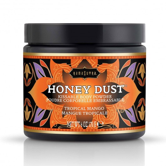 Пудра для тела Honey Dust Body Powder с ароматом манго - 170 гр. - Kama Sutra - купить с доставкой в Ростове-на-Дону
