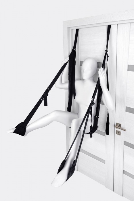 Черные секс-качели на дверь Anonymo №0505 - ToyFa - купить с доставкой в Ростове-на-Дону