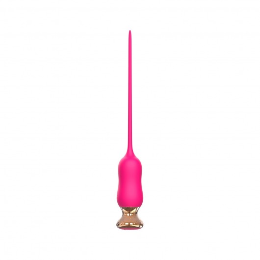 Розовый тонкий стимулятор Nipple Vibrator - 23 см. - I-MOON - купить с доставкой в Ростове-на-Дону